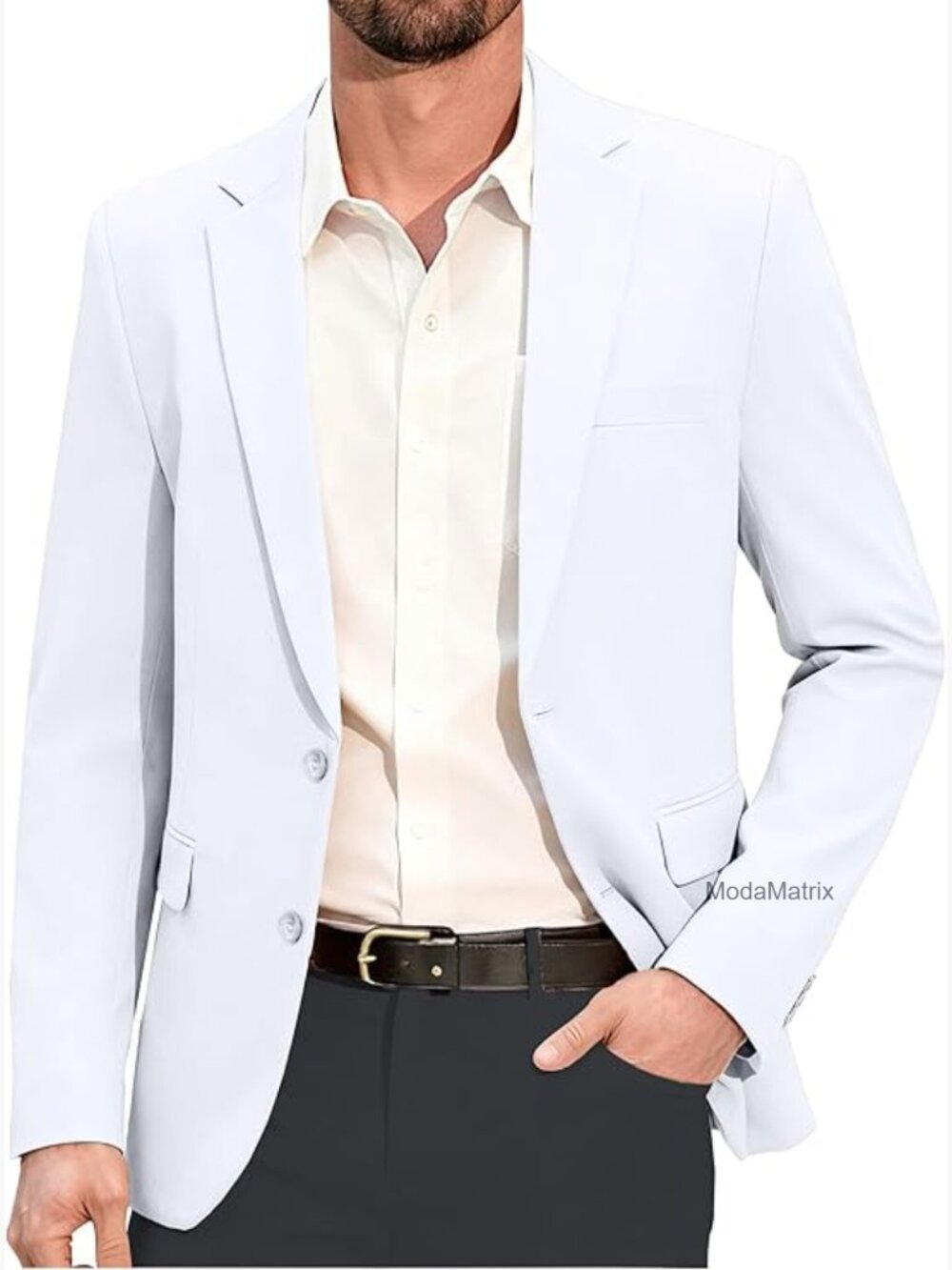 Slim Fit Lightweight Blazer Sport Coat Formal Business Jacket Wedding Prom